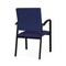 Lesro Newport Guest Chair Metal Frame, Black, OH Cobalt Upholstery NP1101 - alternate 3
